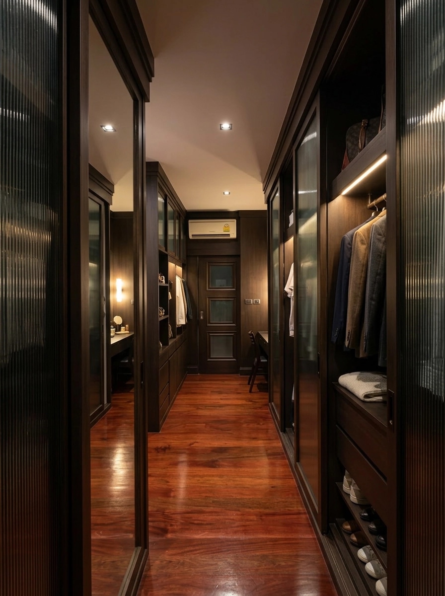Design de interiores em estilo Contemporary — wardrobe por GenRoom AI