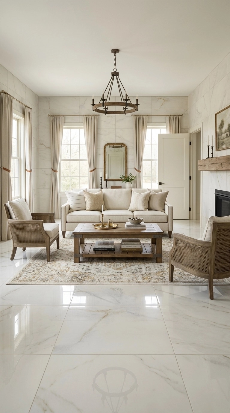 Modern Farmhouse Living Room design — interior photo by GenRoom AI