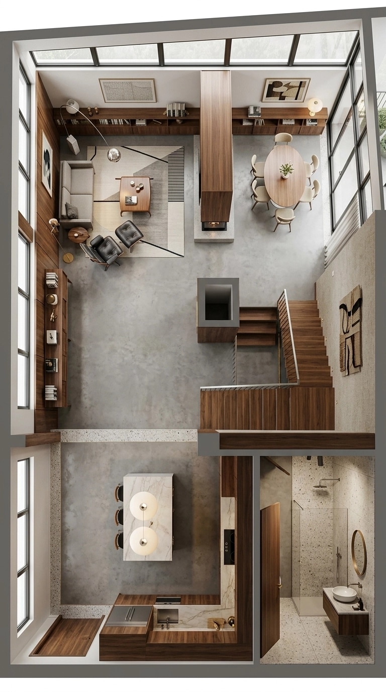 Design d'intérieur en style Mid-Century Modern — other par GenRoom AI