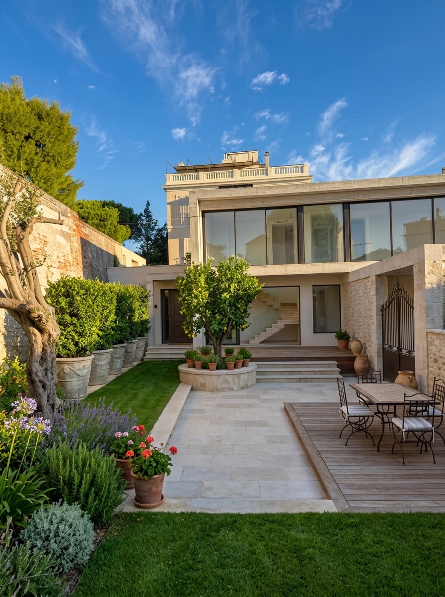Landscape design in Provence Garden style — Yard by GenRoom AI