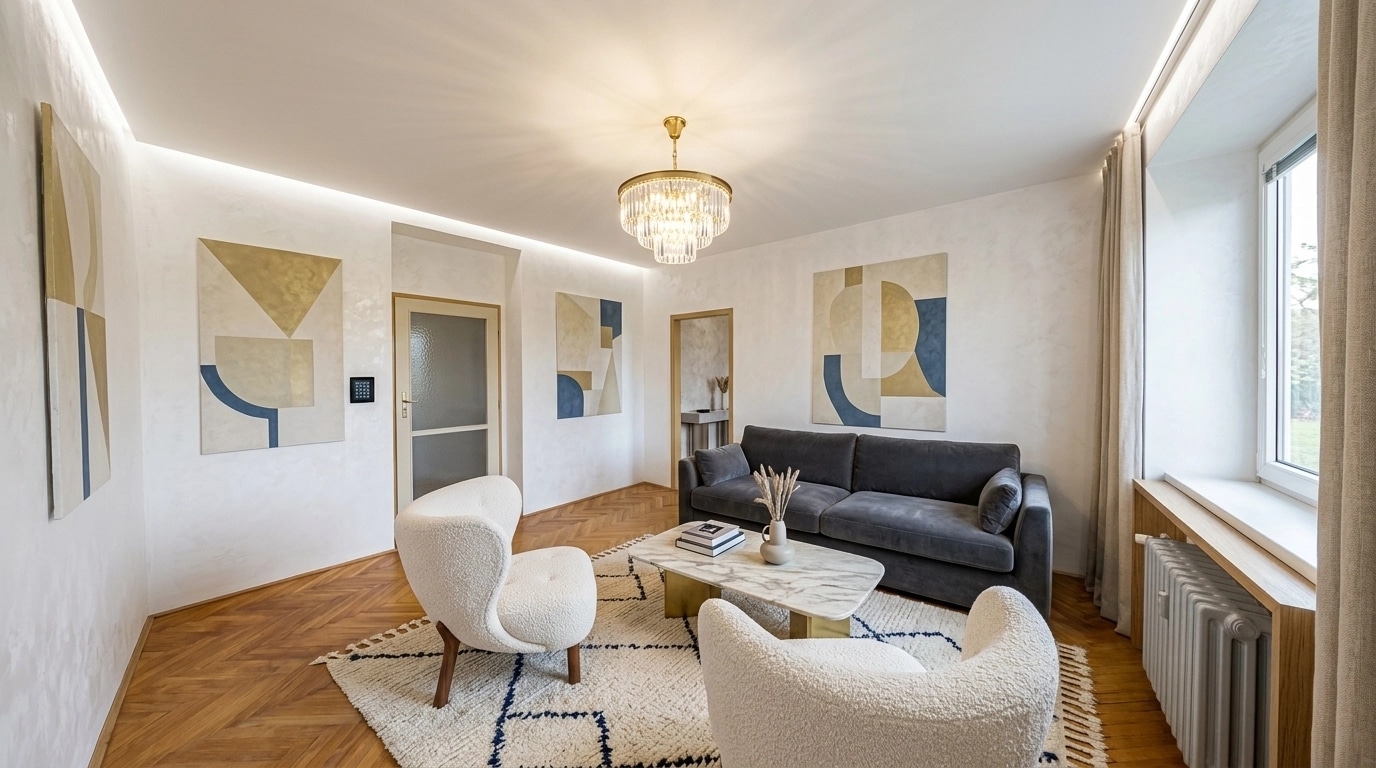Interior design in Contemporary style — Living Room by GenRoom AI