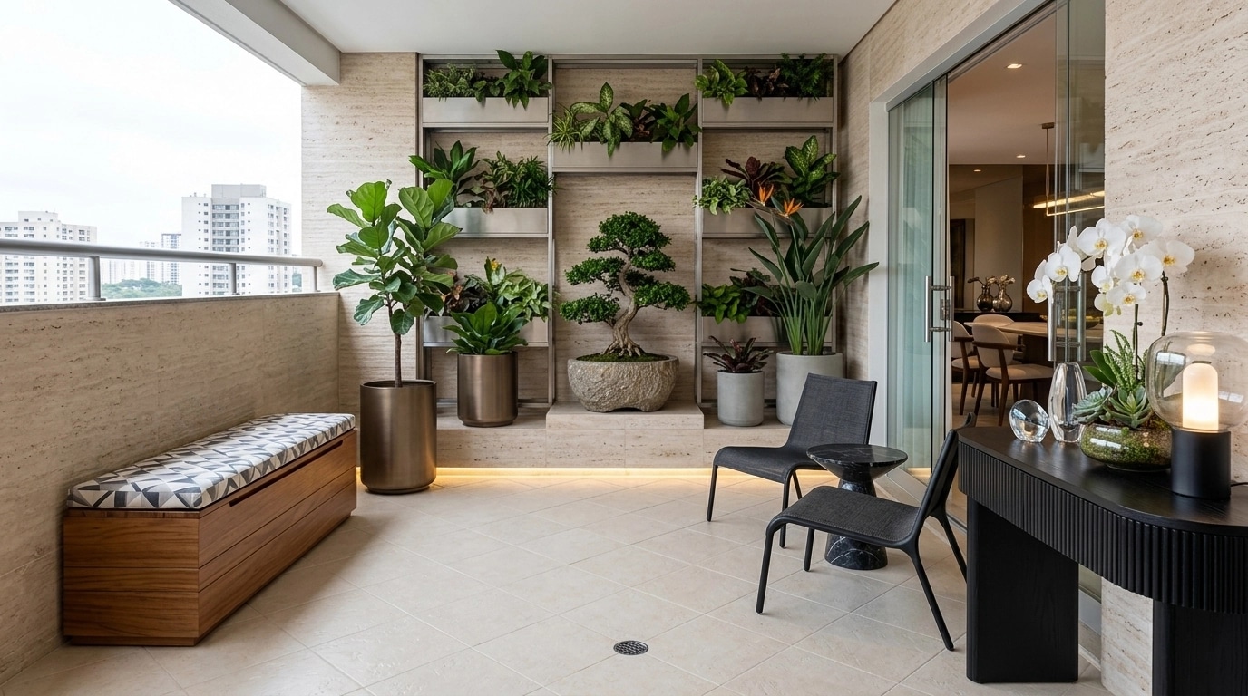 Interior design in Contemporary style — terrace by GenRoom AI