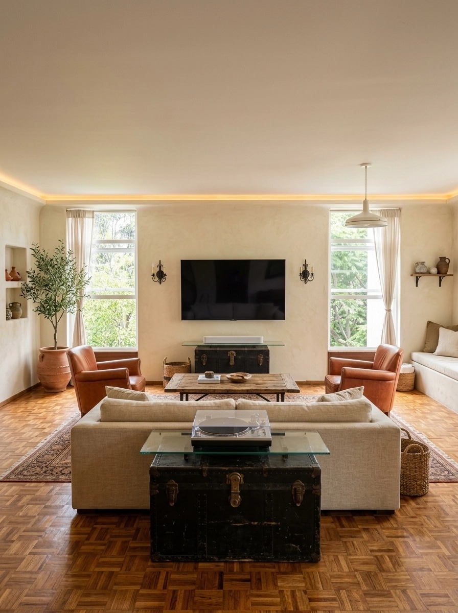 Interior design in Mediterranean style — Living Room by GenRoom AI