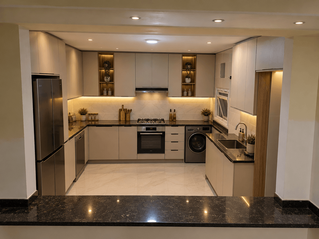 Kitchen interior in no_style style — photo by GenRoom AI