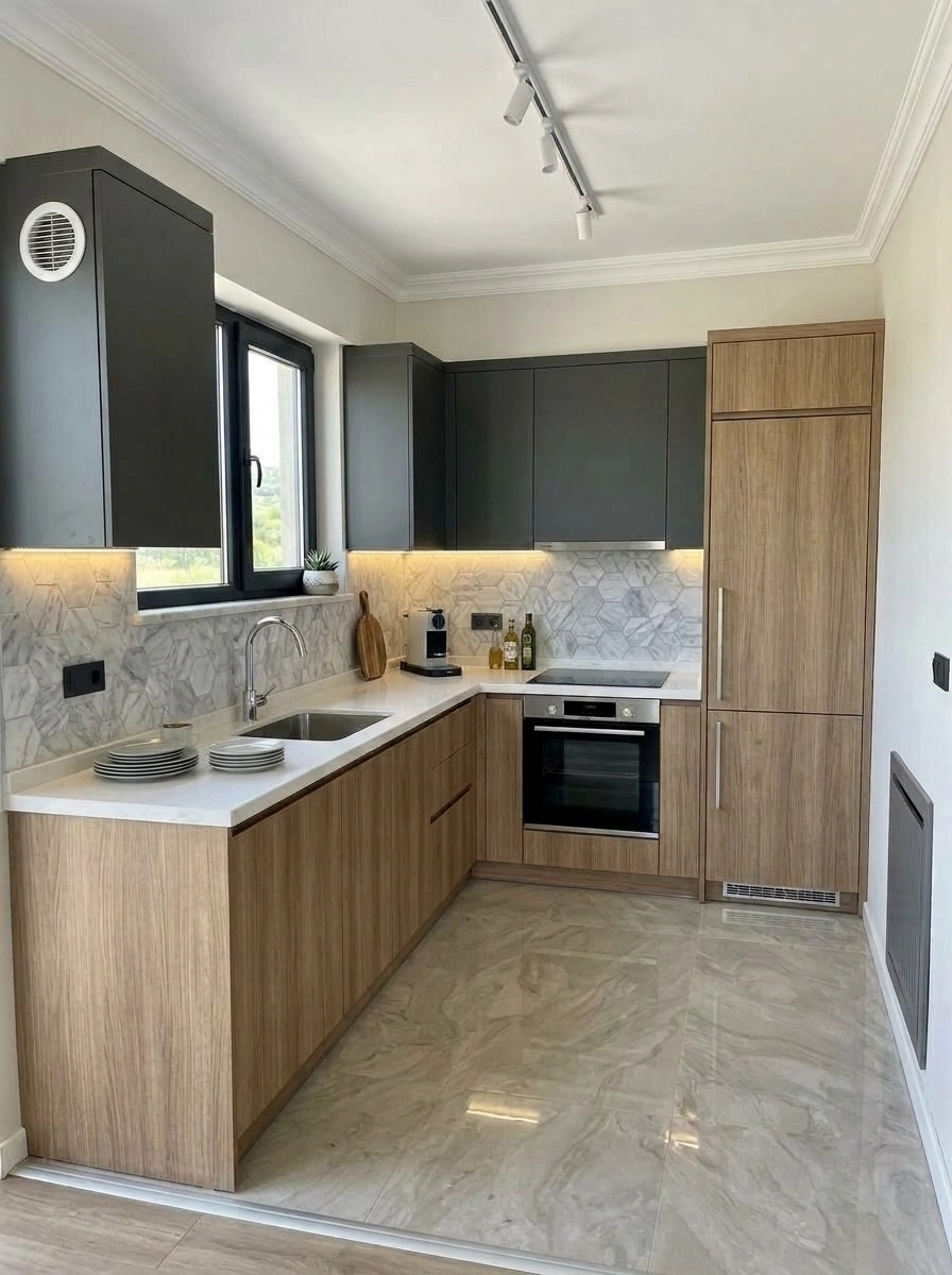 Kitchen interior in no_style style — photo by GenRoom AI