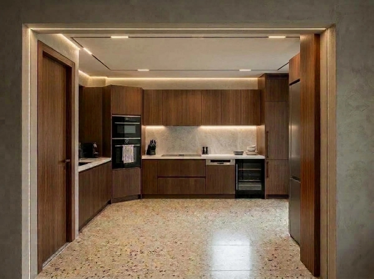 Kitchen interior in Contemporary style — photo by GenRoom AI