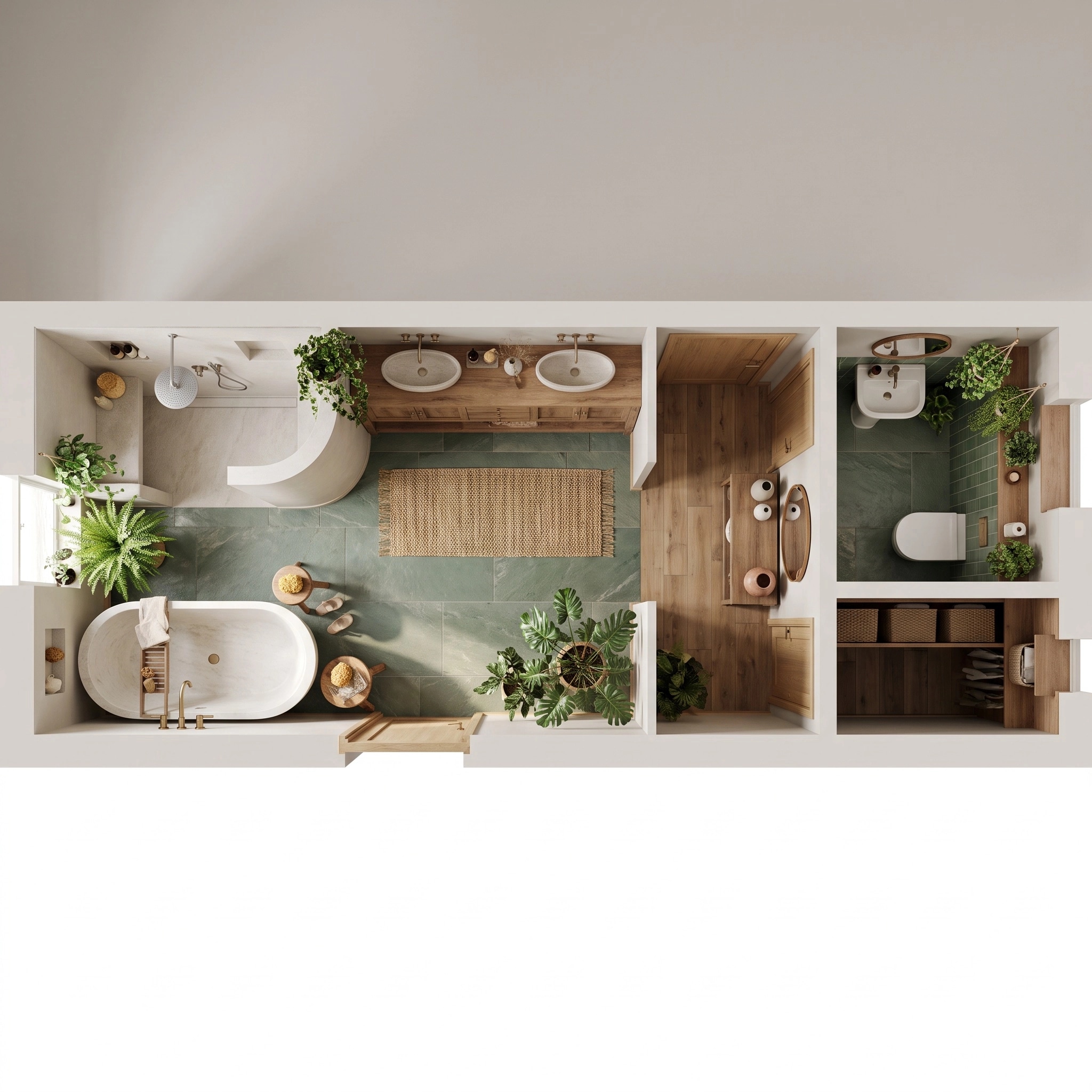 Interior design in Biophilic style — Living Room by GenRoom AI
