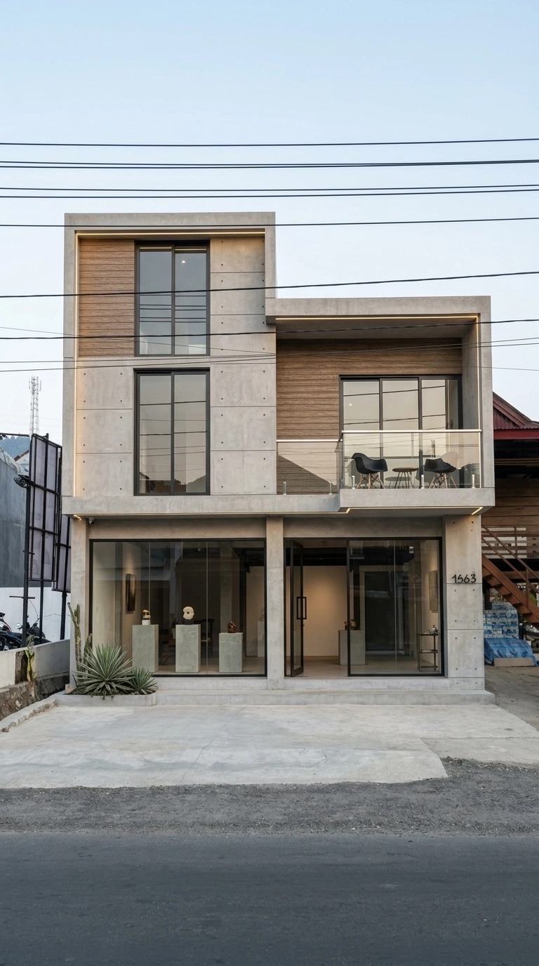 Minimalist Facade Facade design — facade photo by GenRoom AI