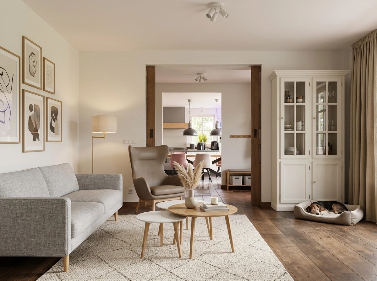 Scandinavian Living Room design — interior photo by GenRoom AI