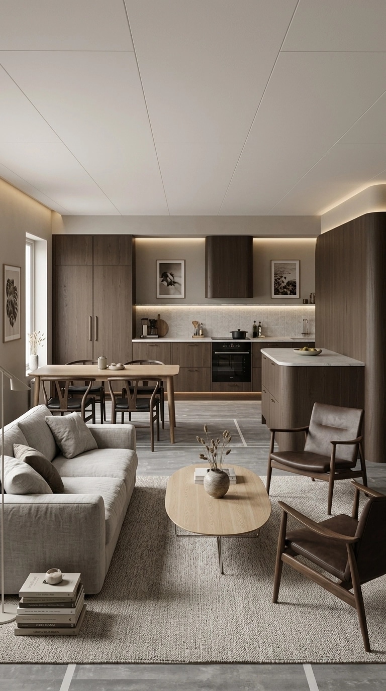 Interior design in Scandinavian style — Living Room by GenRoom AI