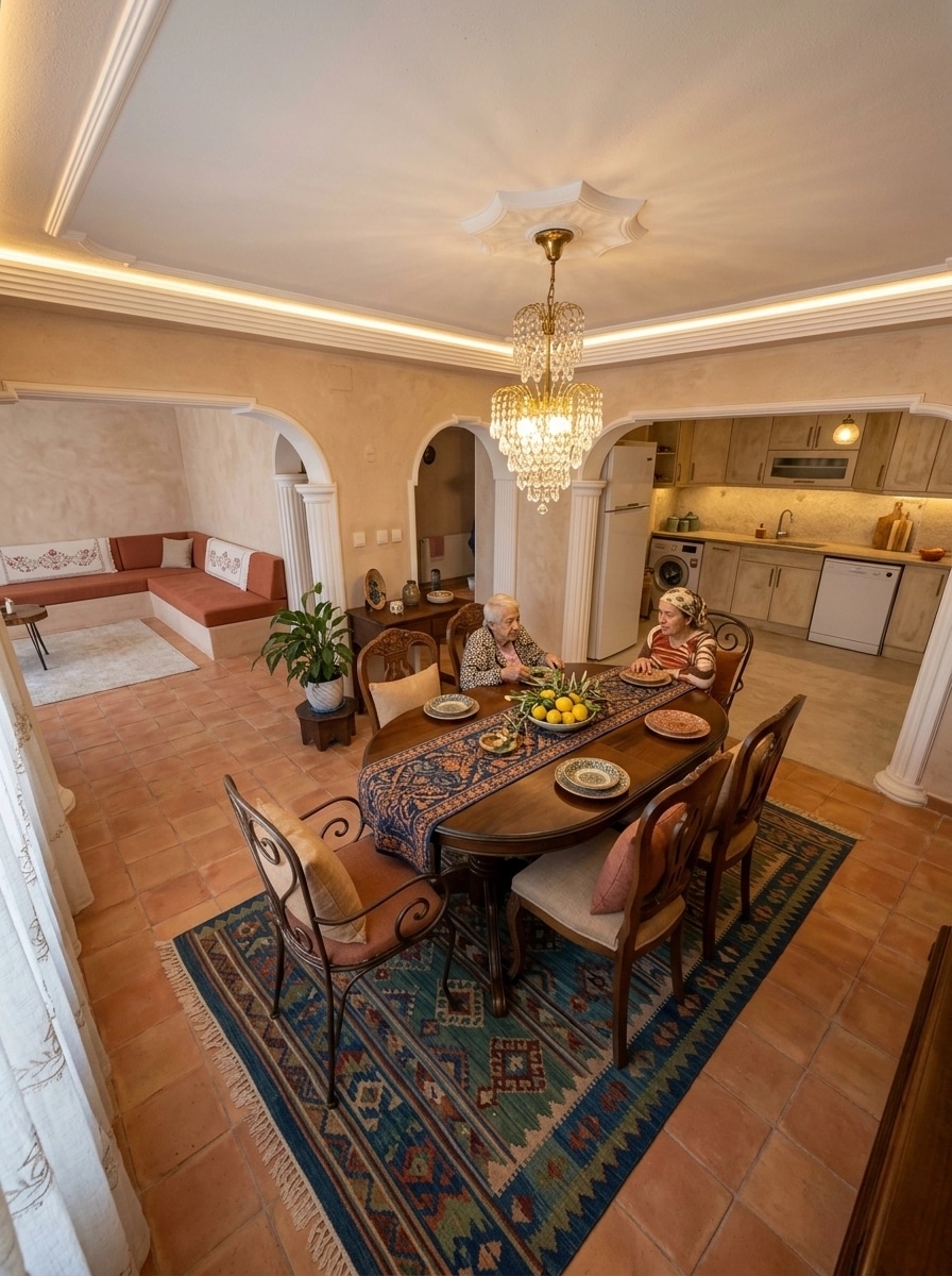 Interior design in Mediterranean style — dining_room by GenRoom AI