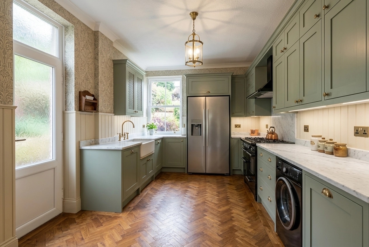 British Kitchen design — interior photo by GenRoom AI