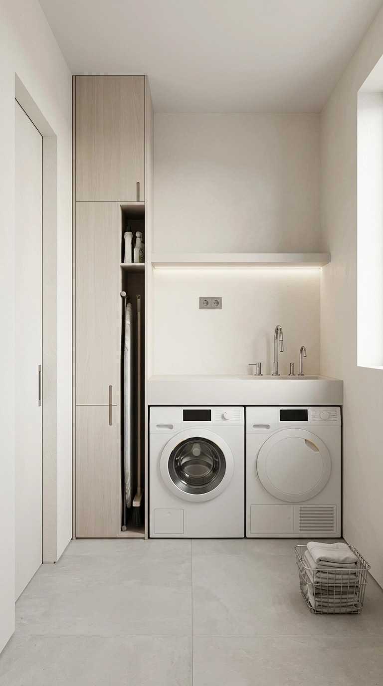 Interior design in Minimalism style — laundry by GenRoom AI