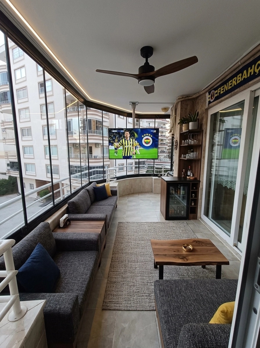 Interior design in Rustic style — balcony by GenRoom AI