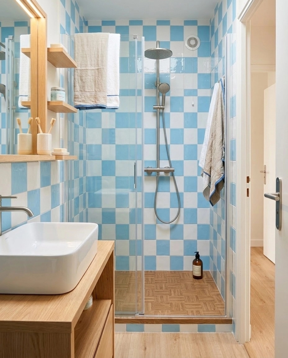Scandinavian Bathroom design — interior photo by GenRoom AI