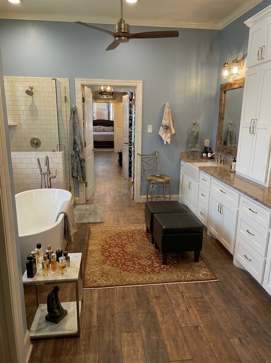 Interior design in Modern Farmhouse style — Bathroom by GenRoom AI