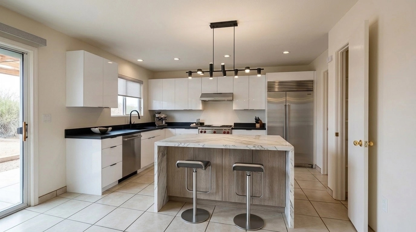 Kitchen interior in Contemporary style — photo by GenRoom AI