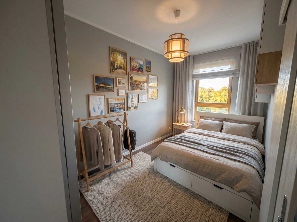 Scandinavian Bedroom design — interior photo by GenRoom AI