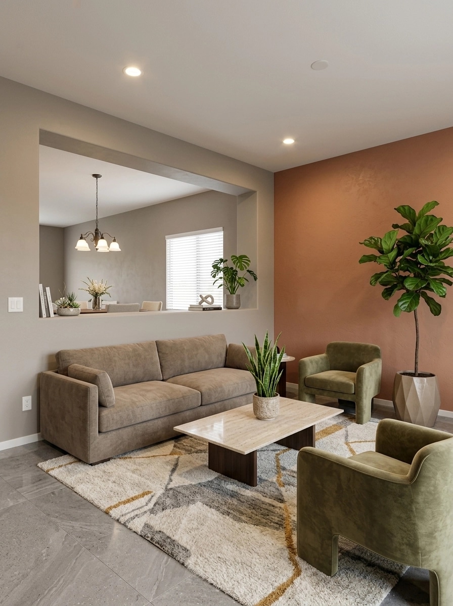 Interior design in Contemporary style — Living Room by GenRoom AI