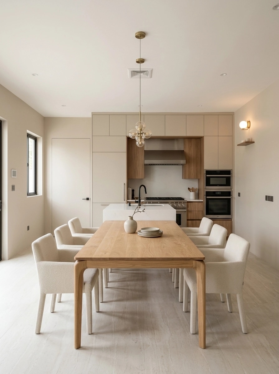 Interior design in Minimalism style — dining_room by GenRoom AI