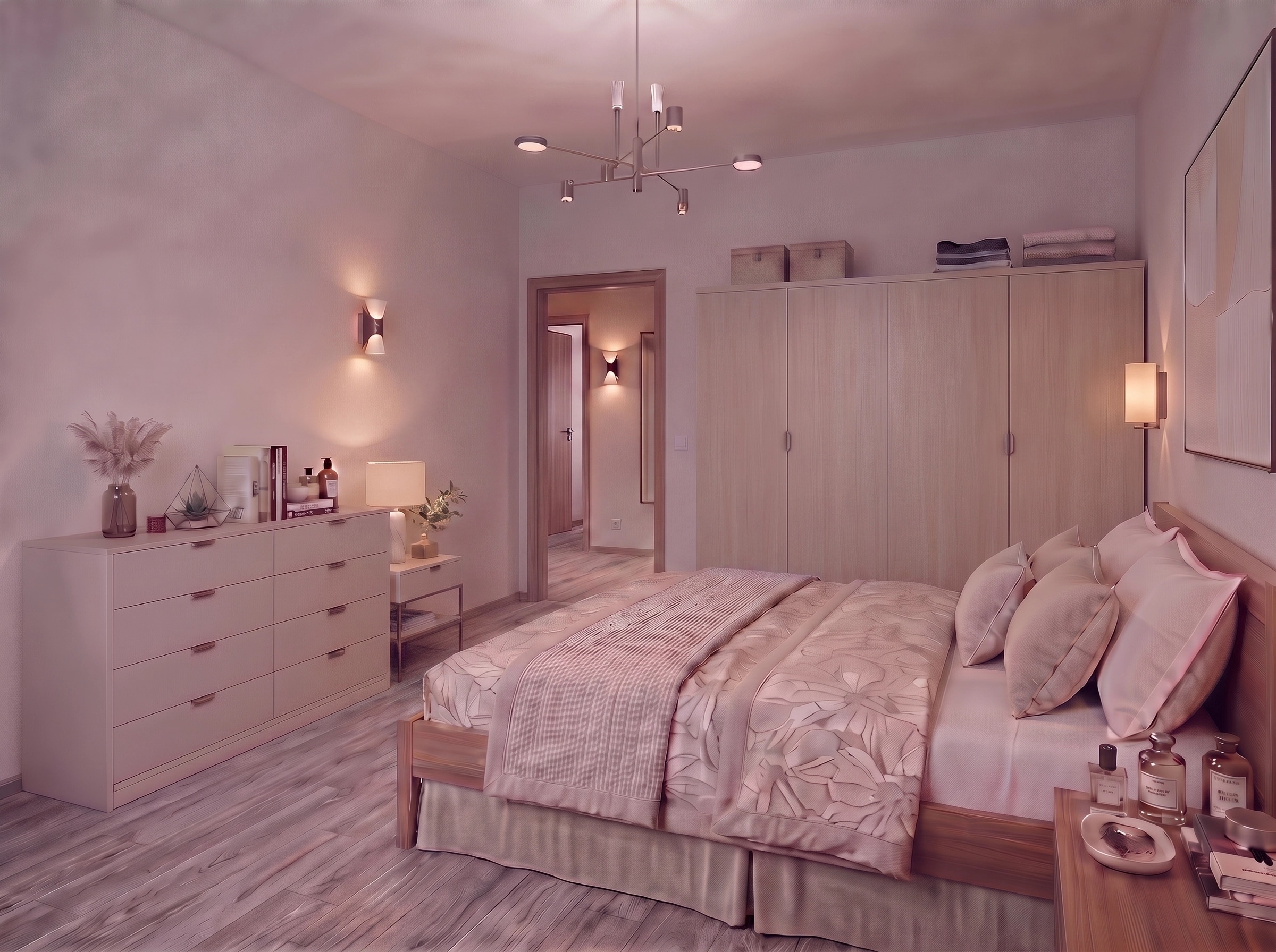 Contemporary Bedroom design — interior photo by GenRoom AI