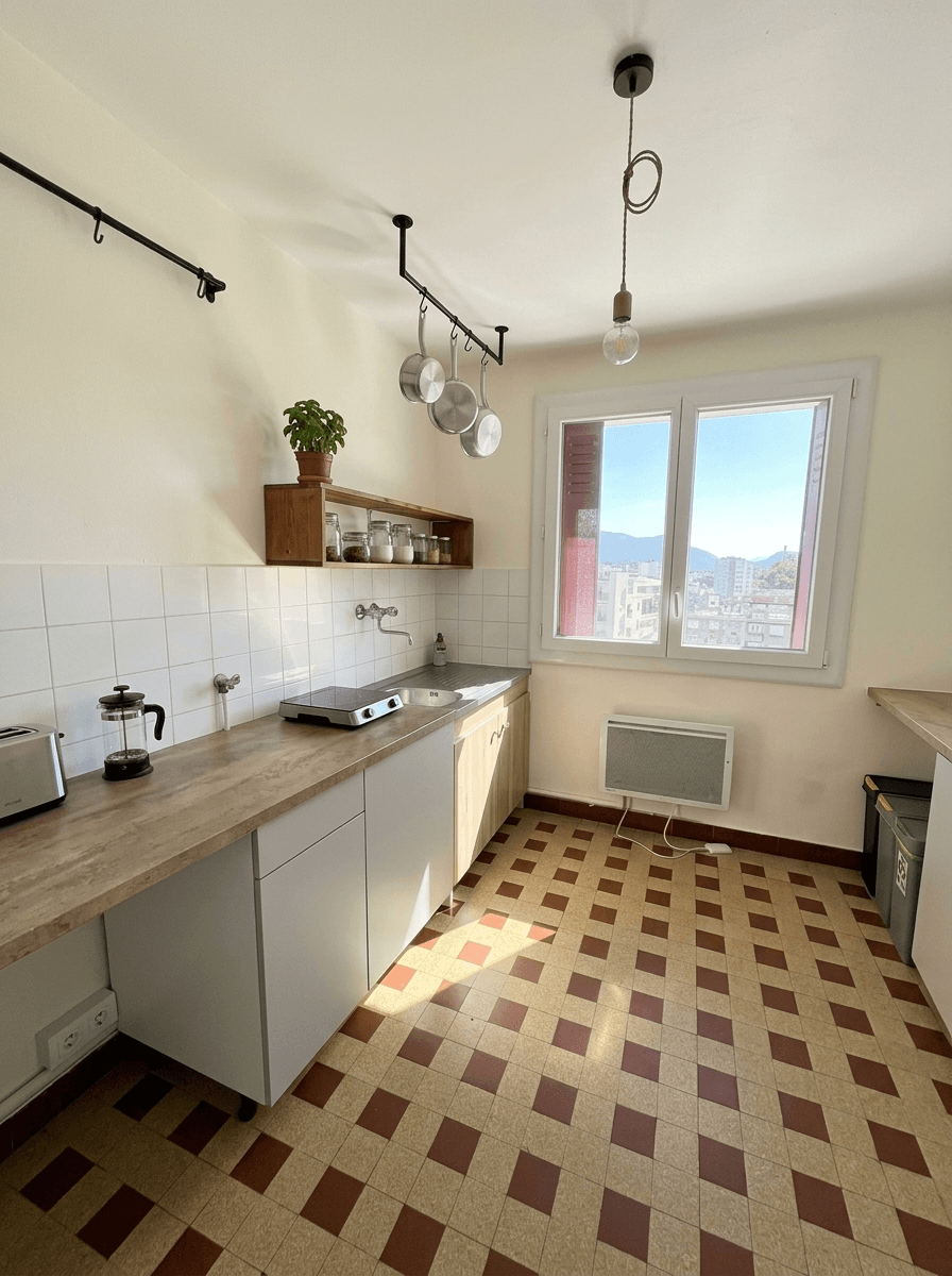 Kitchen interior in no_style style — photo by GenRoom AI