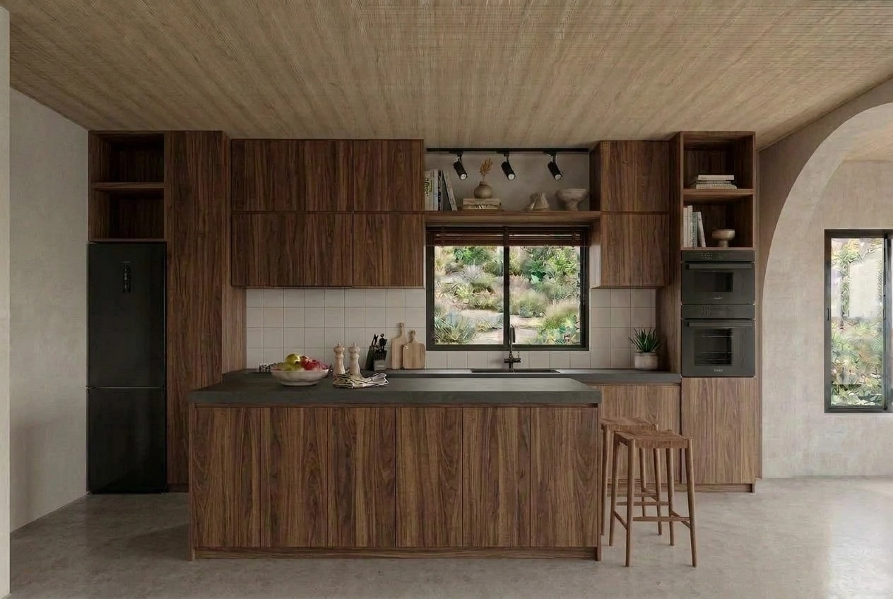 Kitchen interior in Scandinavian style — photo by GenRoom AI