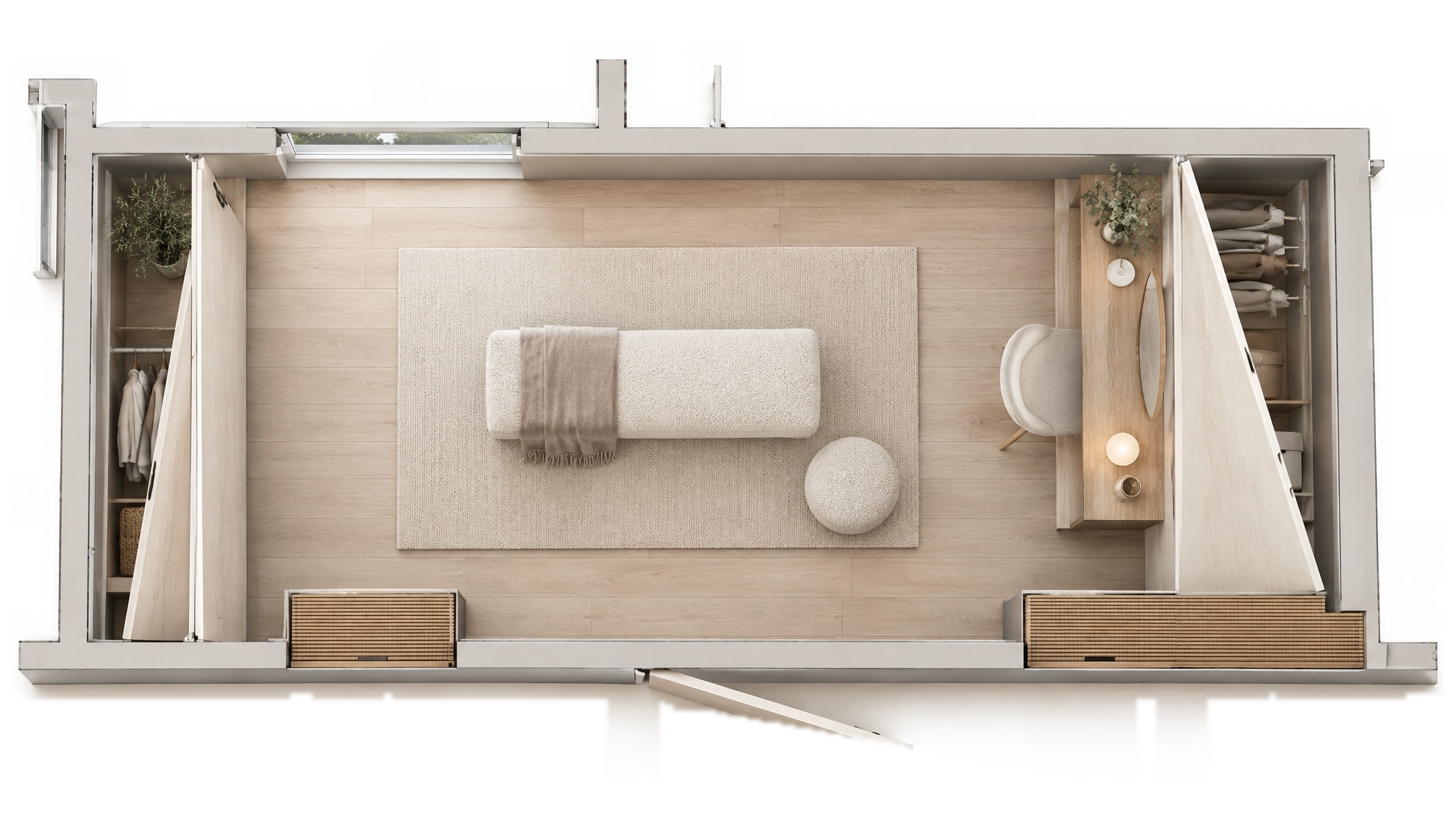 Interior design in Scandinavian style — Living Room by GenRoom AI