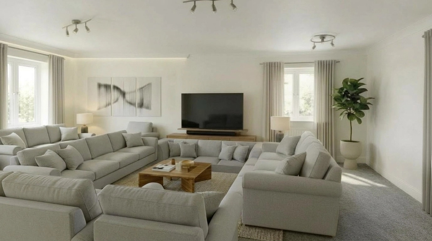 Minimalism Living Room design — interior photo by GenRoom AI