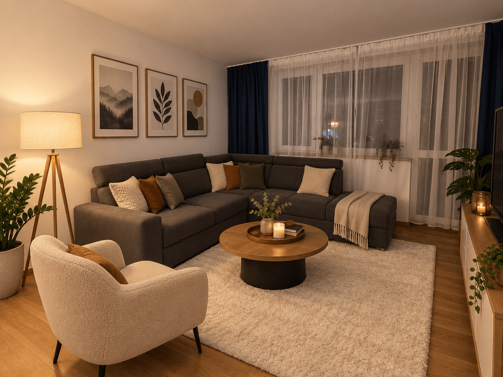 Interior design in Contemporary style — Living Room by GenRoom AI