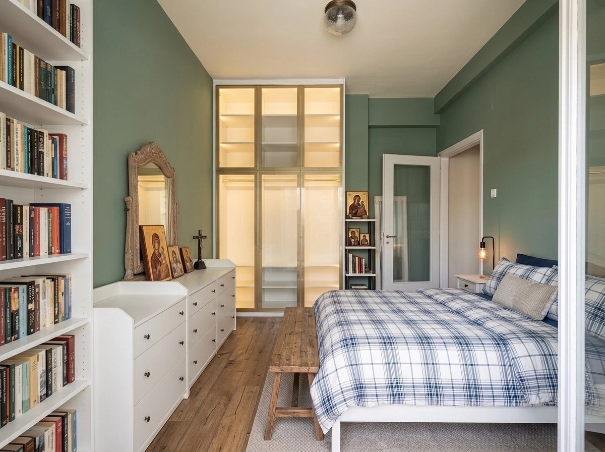 Modern Farmhouse Bedroom design — interior photo by GenRoom AI