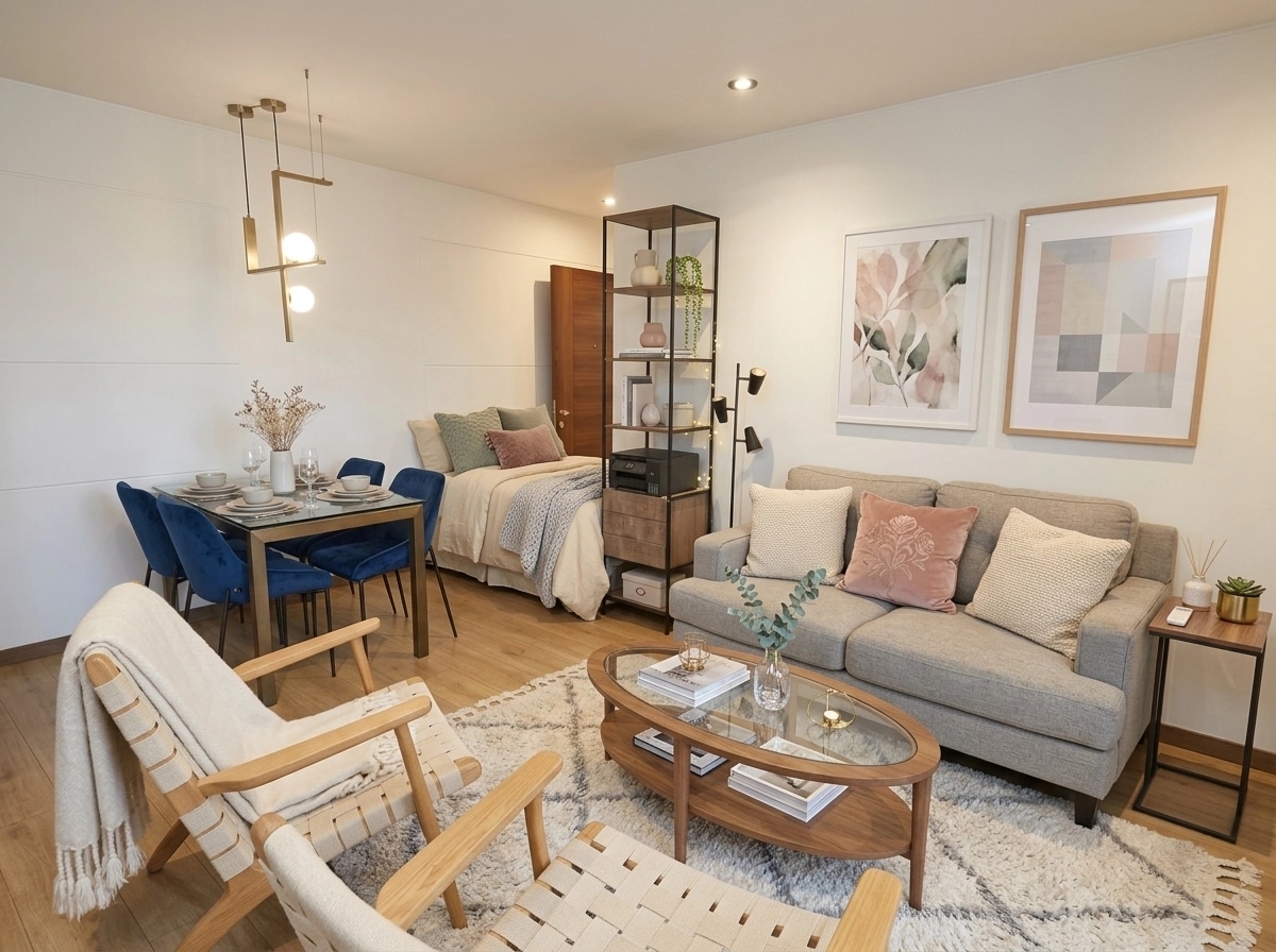 Scandinavian Living Room design — interior photo by GenRoom AI