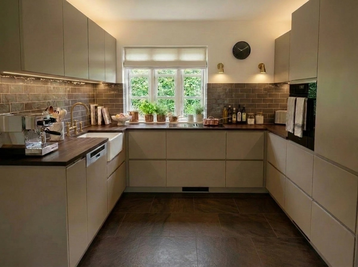 Transitional Kitchen design — interior photo by GenRoom AI