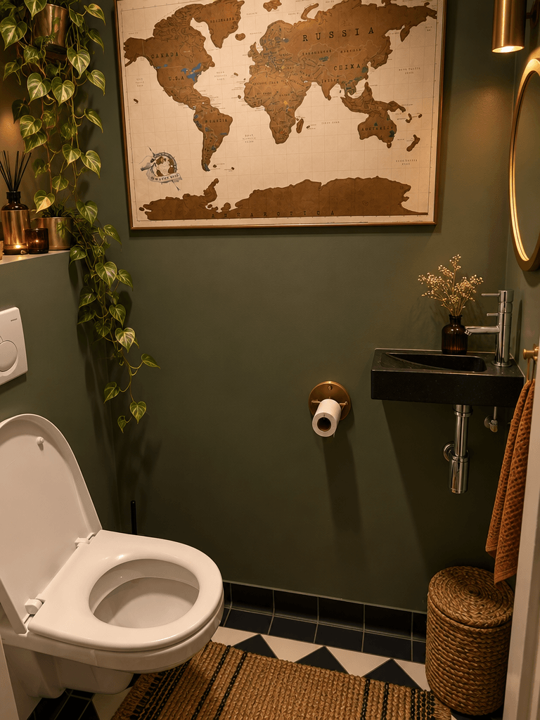 Interior design in Bohemian style — Bathroom by GenRoom AI