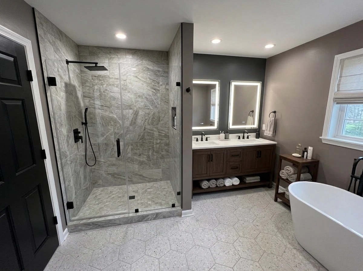 Bathroom interior in no_style style — photo by GenRoom AI