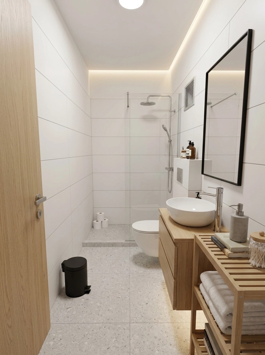 Interior design in Scandinavian style — Bathroom by GenRoom AI