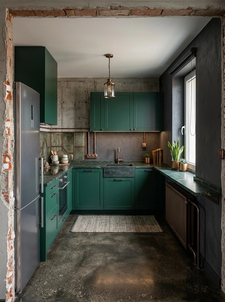 Loft / Industrial Cocina design — interior photo by GenRoom AI