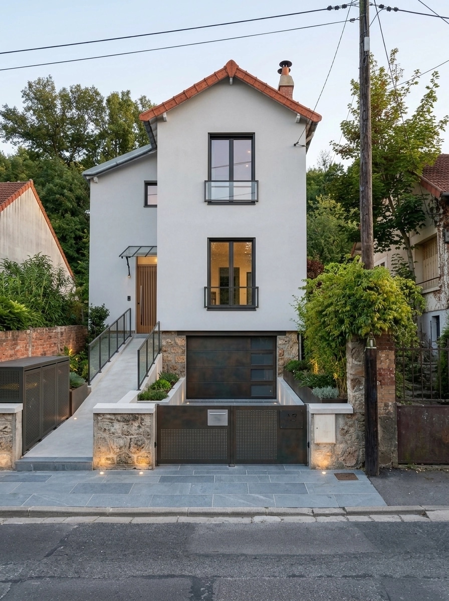 Design de façade en style Contemporary Facade — Façade par GenRoom AI