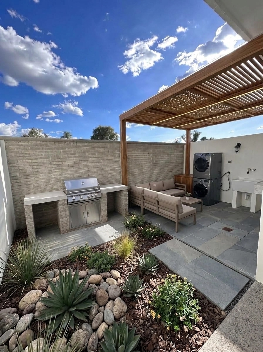 Yard design in no_style style — photo by GenRoom AI