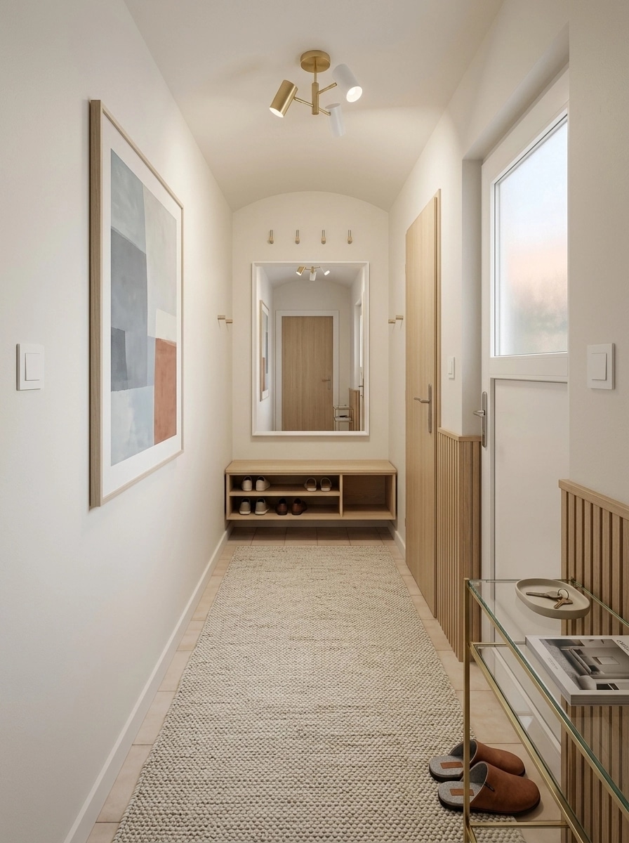 Interior design in Scandinavian style — lobby by GenRoom AI
