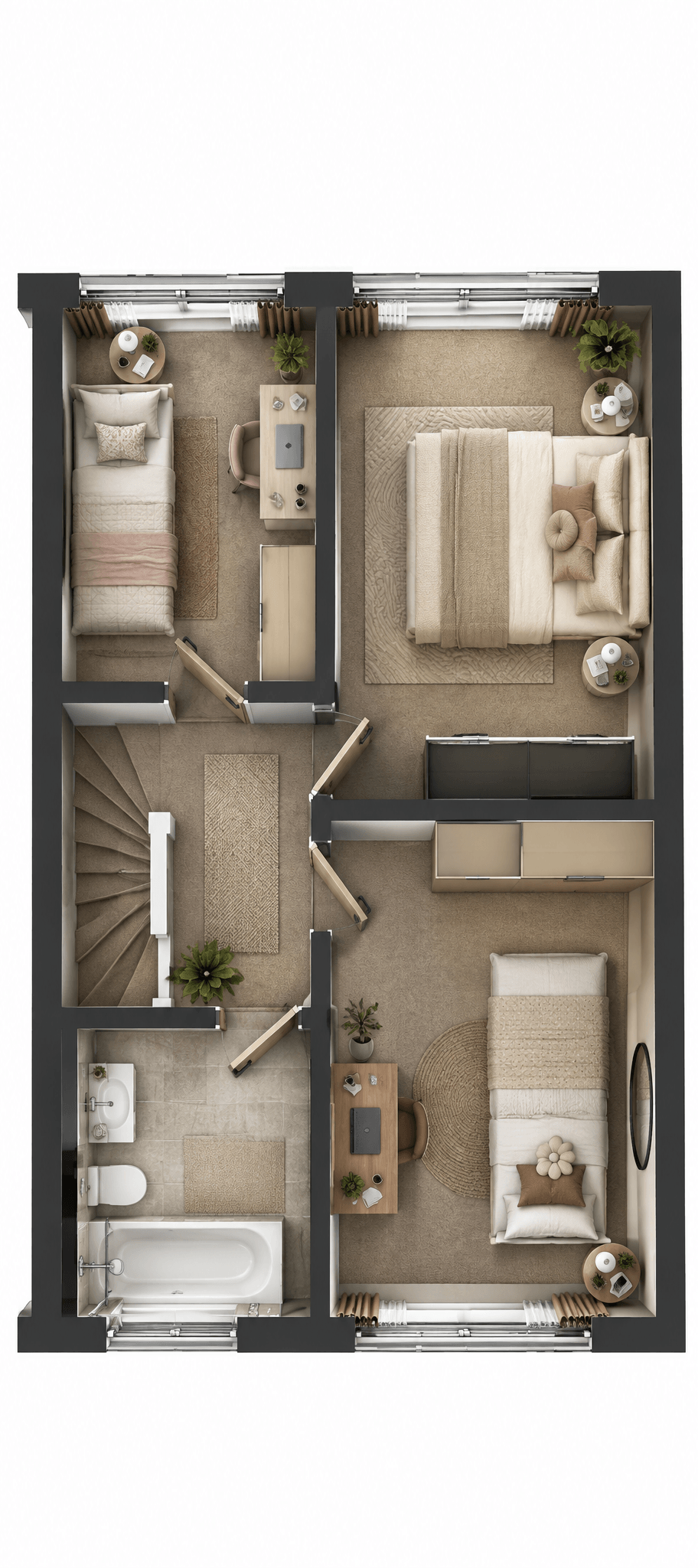 Interior design in Contemporary style — Living Room by GenRoom AI