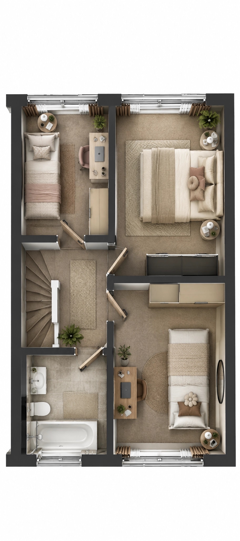 Interior design in Contemporary style — Living Room by GenRoom AI