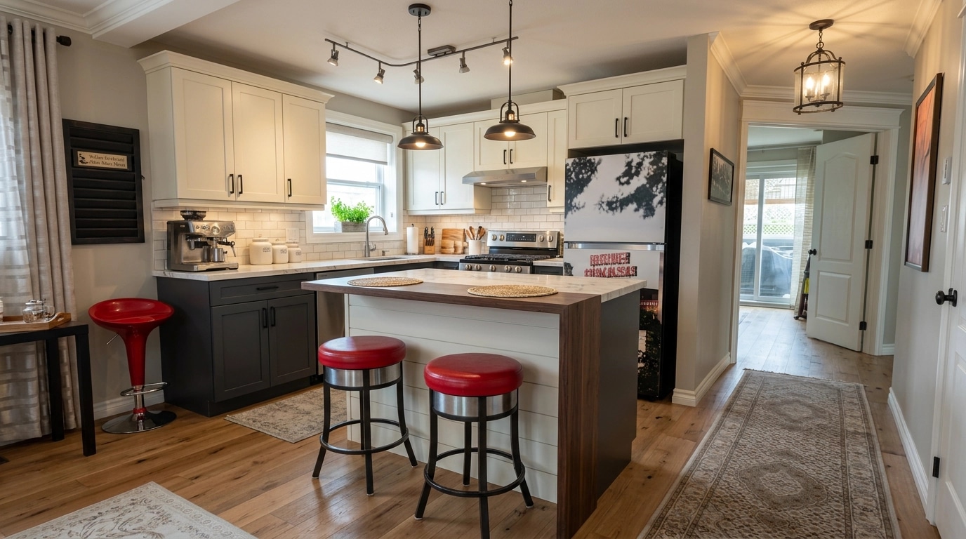 Modern Farmhouse Dapur design — interior photo by GenRoom AI