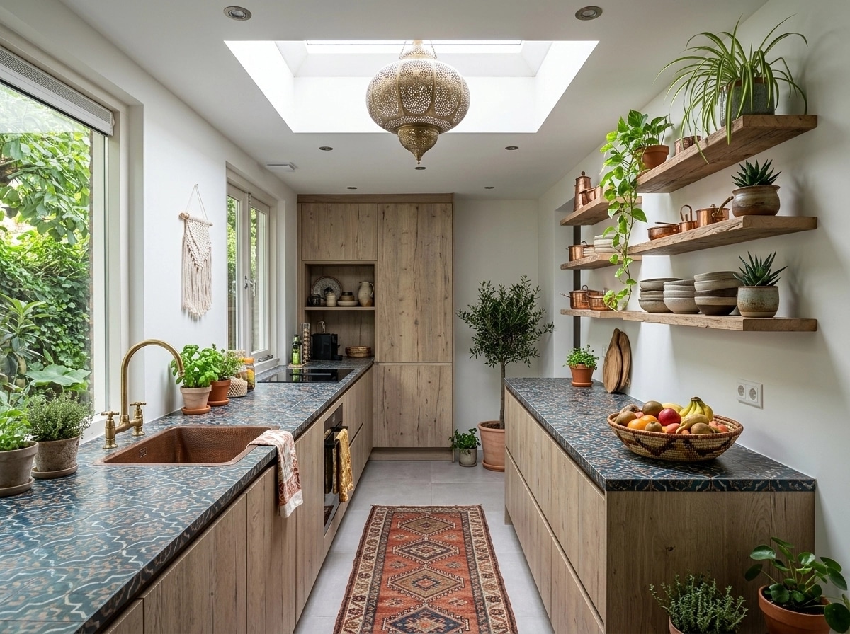 Bohemian Kitchen design — interior photo by GenRoom AI