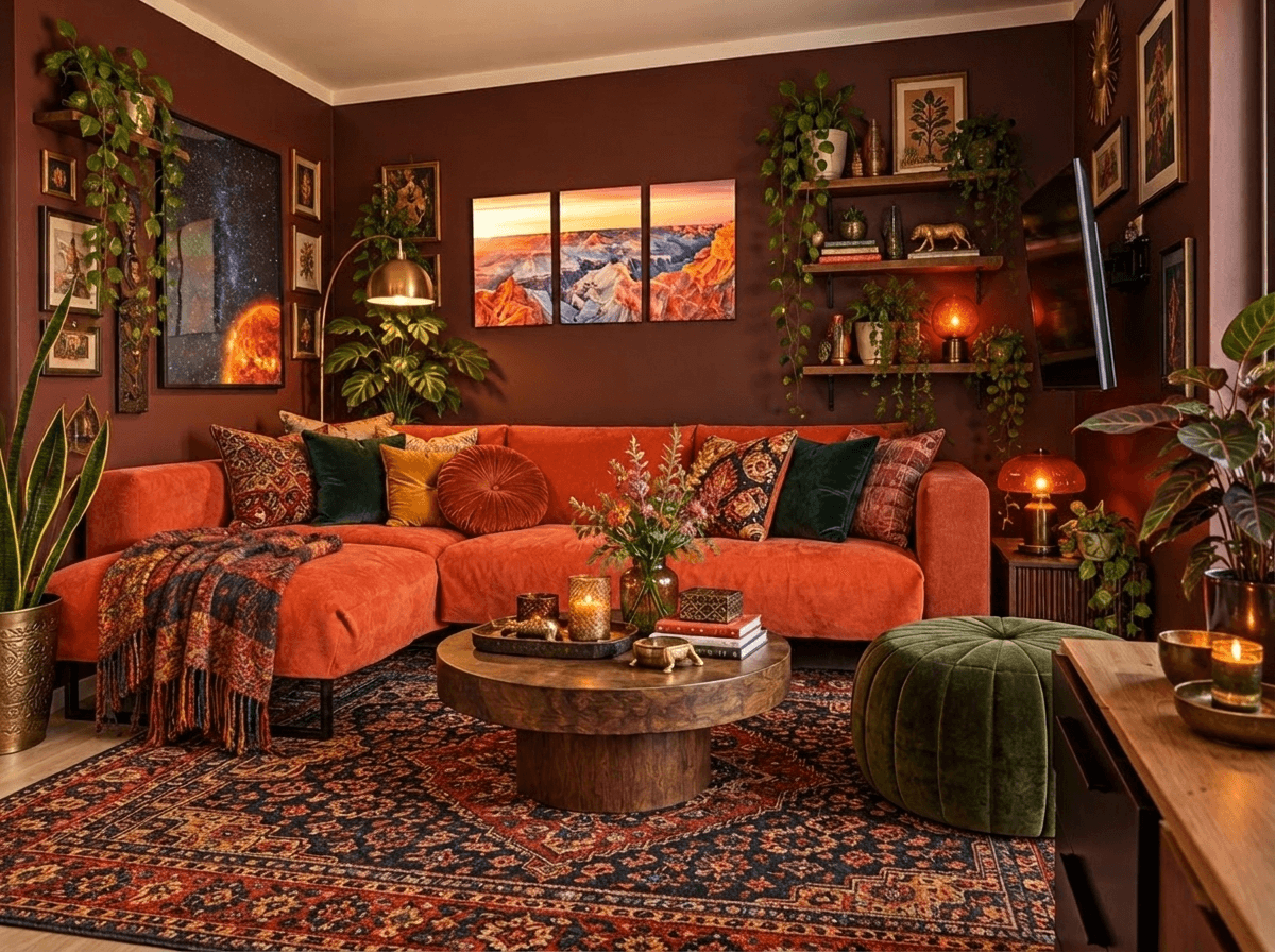 Interior design in Maximalist style — Living Room by GenRoom AI