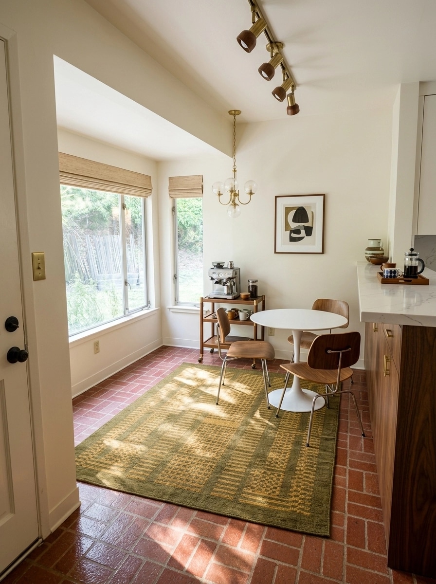 Interior design in Mid-Century Modern style — Kitchen by GenRoom AI