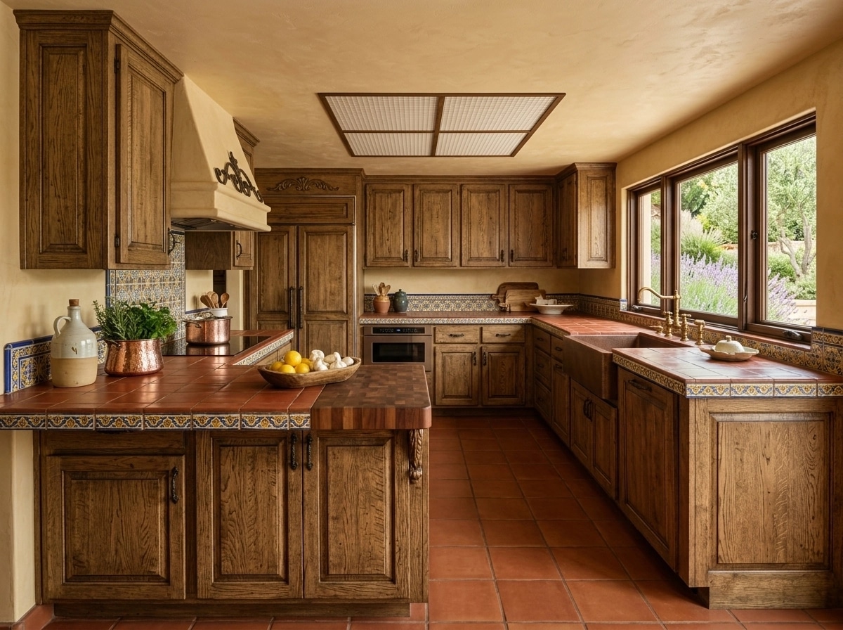 Kitchen interior in Mediterranean style — photo by GenRoom AI