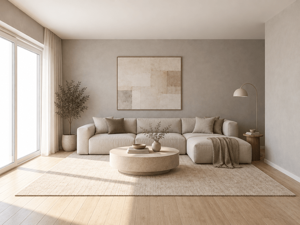 Interior design in Minimalism style — Living Room by GenRoom AI