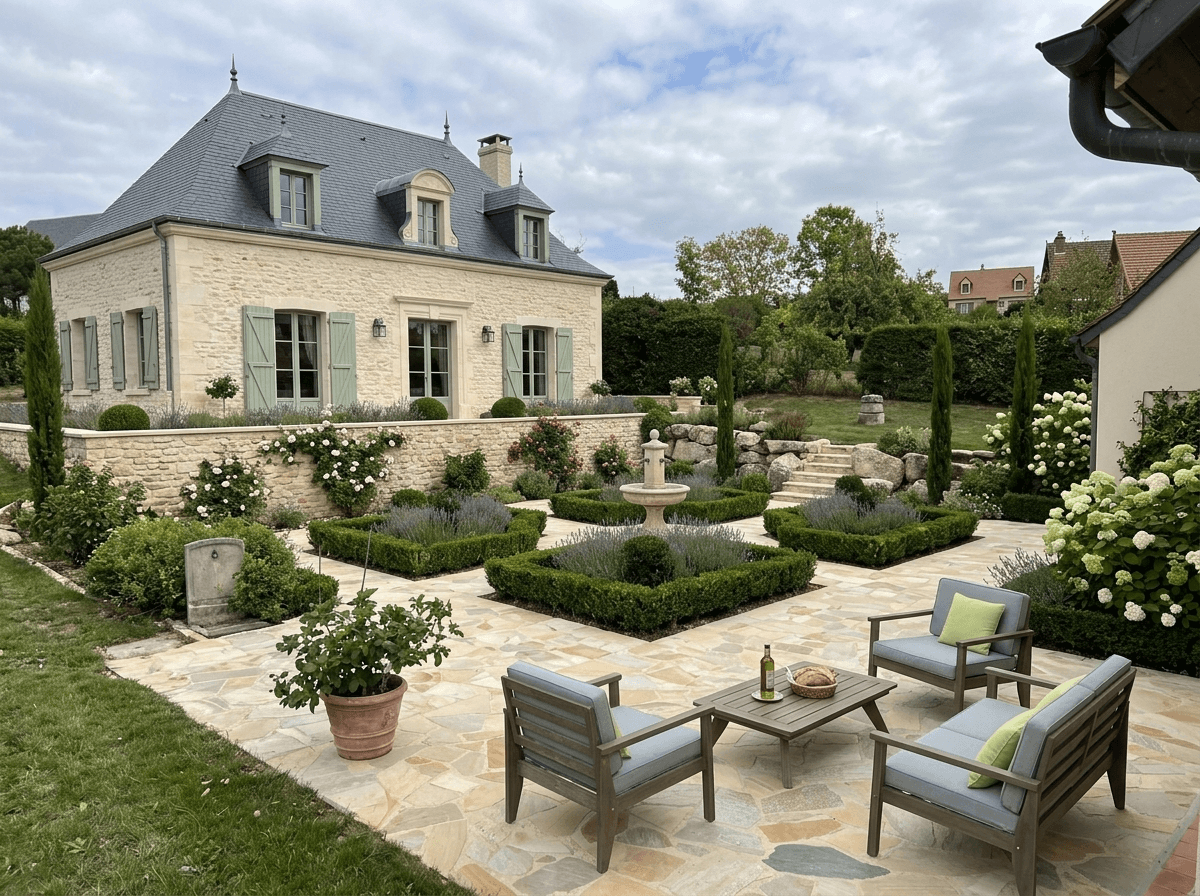 French Provincial Facade Facade design — facade photo by GenRoom AI