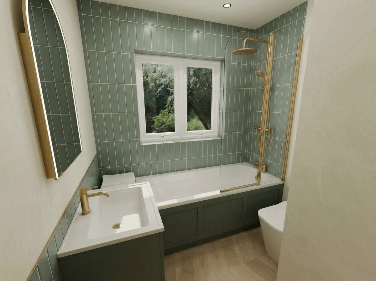 Bathroom interior in no_style style — photo by GenRoom AI
